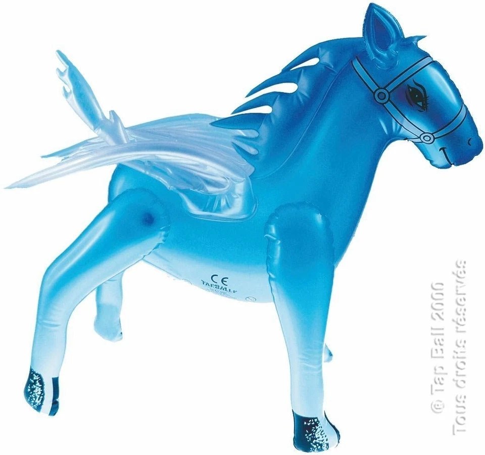 GOODTIMES Pferd mit Flügeln als aufblasbares Pegasus Spielzeug - ca. 41 cm - Blau