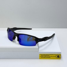 Oakley Flak 2.0 OO9271 Sunglasses Matte Black Polarized Deep Blue Lens