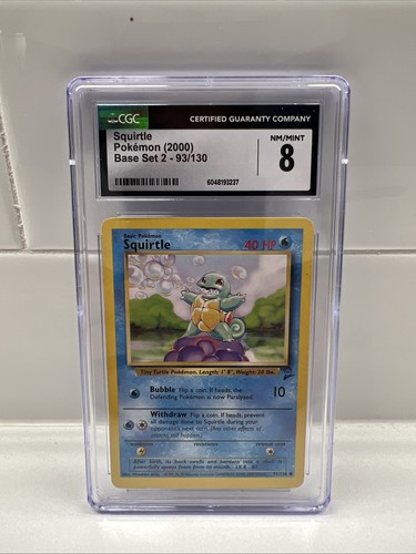 Squirtle graded PSA 8 for sale on eBay