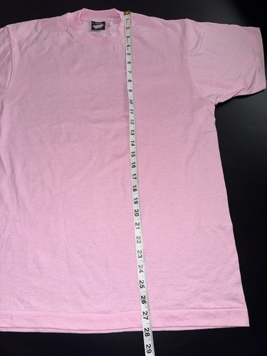 Vintage NOS Blank Large Pink Screen Stars Best, Single Stitch Made in USA. - Picture 3 of 7