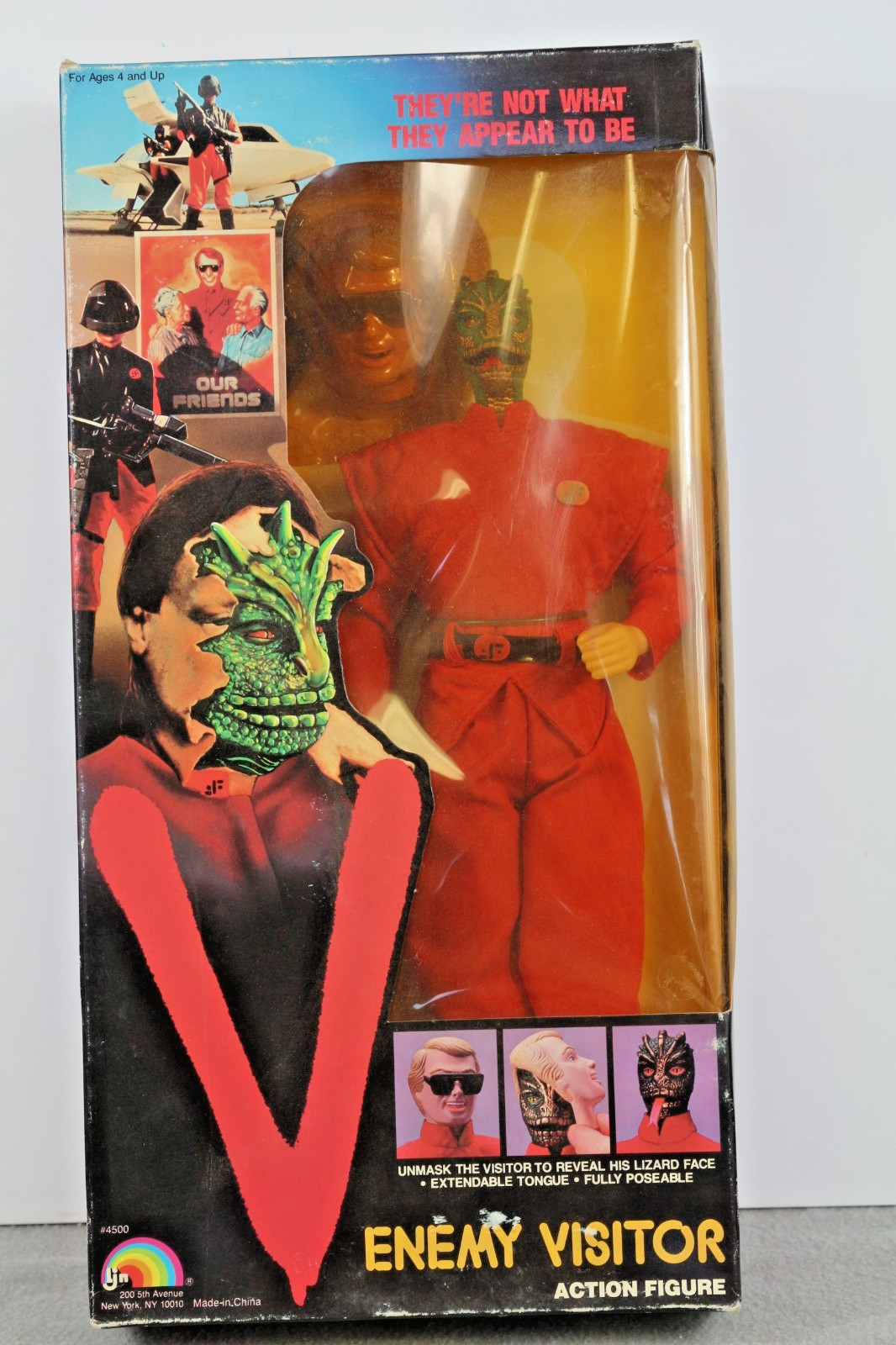 Vintage LJN 1984 V Enemy Visitor Action Figure Mint in Sealed Box Rare