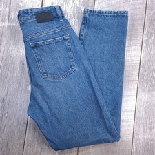 Diesel Jeans Womens Eiselle High Waist Straight Leg Size 27x30 Blue Denim Pant