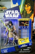 STAR WARS THE CLONE WARS CW36 QUINLAN VOS w  LIGHTSABER  3.75  FIGURE