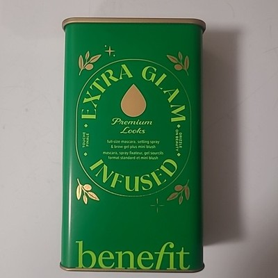 Benefit Extra Glam Infused Makeup Gift Set Mascara Spray Brow Gel Blush New