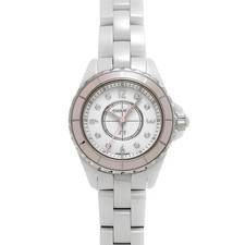 CHANEL J12 soft pink H4466 white/diamond WATCH 707831