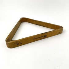 Vintage Brunswick Corporation Wooden 2 1/8” Billiard Table Triangle Rack