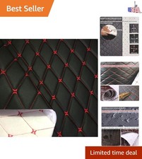 Elegant Quilted Foam Backed Vinyl for Upholstery - Ideal for DIY Vehicles