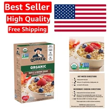 Instant Organic Oatmeal with Maple & Brown Sugar - Ideal for Healthy Mornings