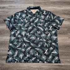NEW Nike Tour Men's Size 3XL Bicoastal Dri-Fit Pine Print Golf Polo Shirt XXXL