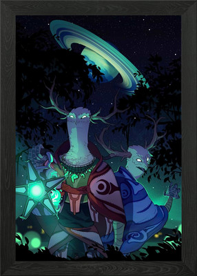 Outer Wilds gerahmtes Wandbild Poster Leinwanddruck Bild