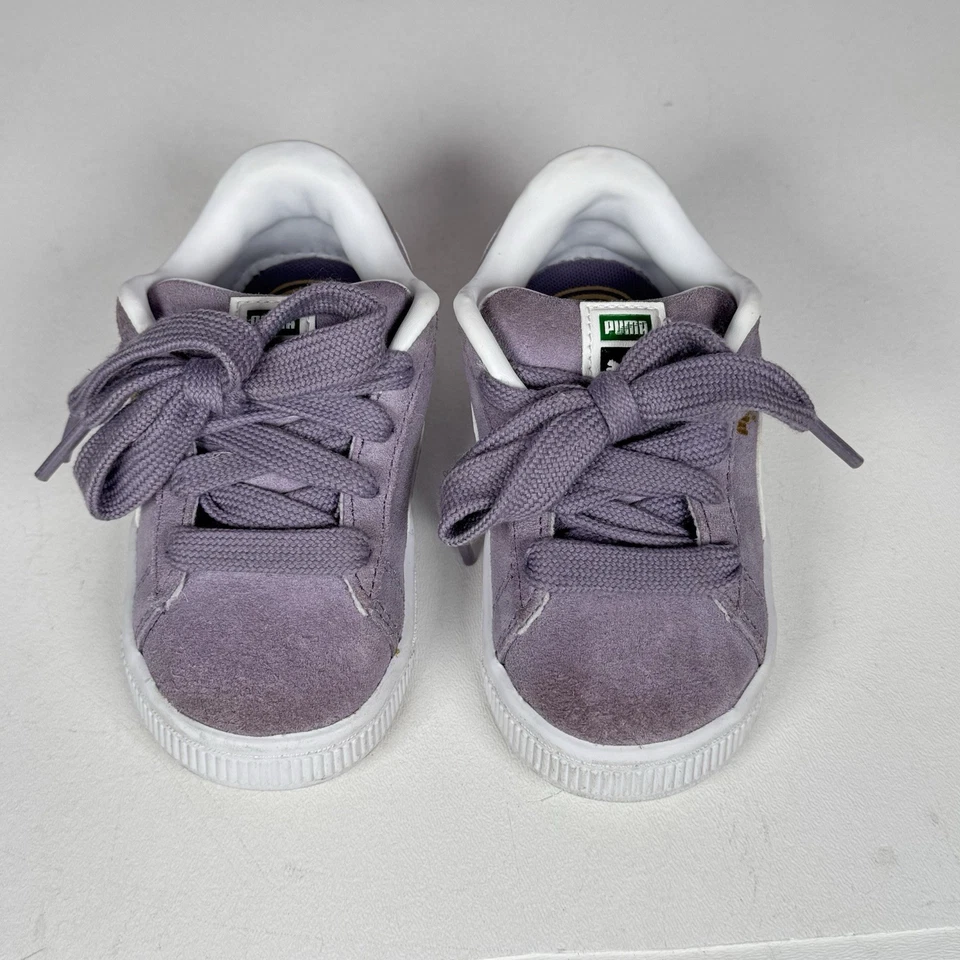 Zapatillas informales PUMA de gamuza XL con cordones para niñas pequeñas moradas 39657911 talla 7C Foto 2 de 4