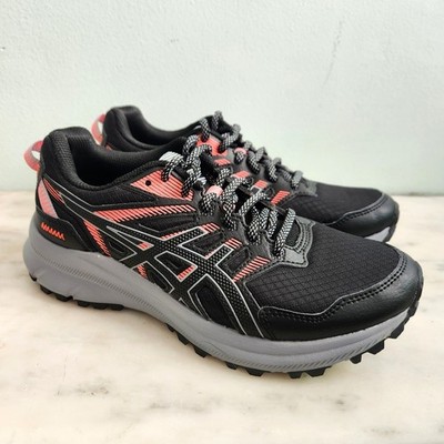 ASICS Trail Scout 2 Womens Running Shoes Black Pink Grey Size 7 NEW