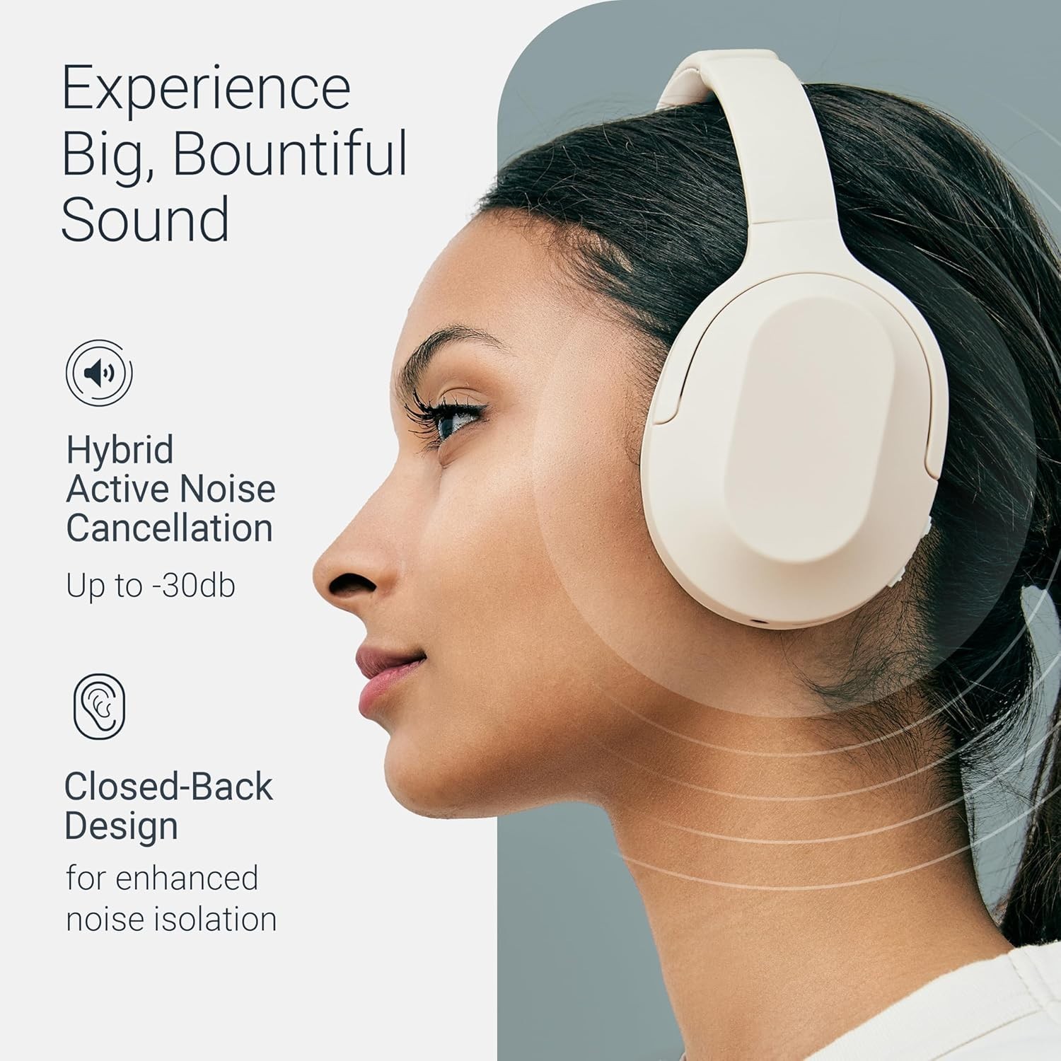 Status Core ANC Active Noise Cancelling Wireless Bluetooth Headphones &ndash; Over-Ear