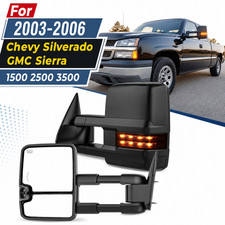 Pair Tow Mirrors For 2003-2006 Chevy Silverado Sierra 1500 Power Heated Wsignal