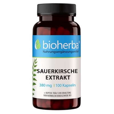 Bioherba Sauerkirsche Extrakt 380 mg 100 Kapseln
