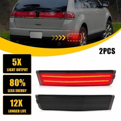 2X Red Rear LED Side Markers Light For Lincoln MKX 2007 08-2010 7A1Z15A201A EXD