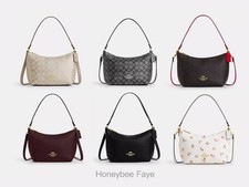 NWT Coach Zip Top Shoulder Bag In Signature Canvas CW390/CW391