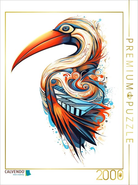 Calvendo Puzzle Ibis Tattoo Design | 2000 Pieces, Finished Size 35.4 × 26.4 In (-image