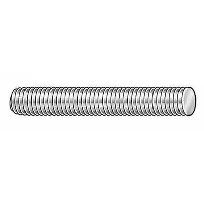 Zoro Select 44488 Fully Threaded Rod, 10-32, 6 Ft, Stainless Steel, 316, Plain,