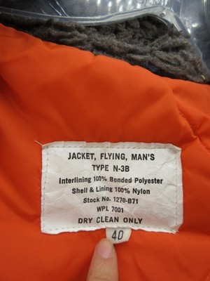 VTG Spiewak Jacket Men 40 Blue Golden Fleece N-3B Fur Snorkel