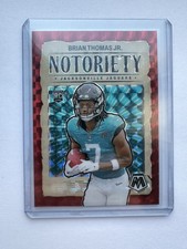 🟥🏈🔥 Brian Thomas Jr. Red Notoriety #25 2024 Panini Mosaic Rookie