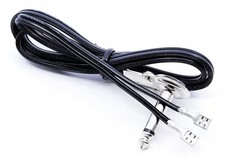 Hot Rox UK Cable - vintage-style, 1/4" to 2 Spade Lugs, 34" long