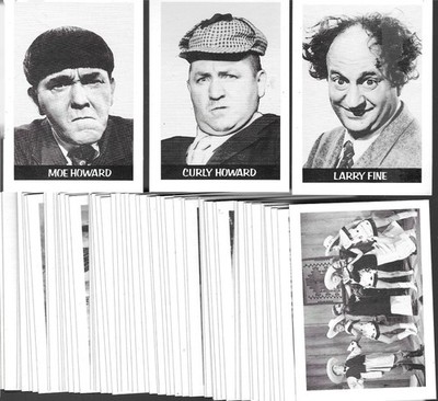 THE THREE STOOGES COMPLETE CARD SET OF 60 (1980'S) FTCC TRIVIA CARDS
