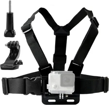 TEKCAM Chest Harness Mount with J Hook for GoPro & Action Cameras Adjustable