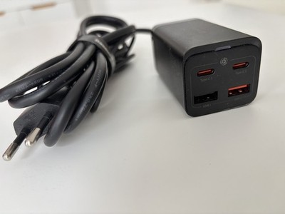 Baseus USB C Ladegerät, 65W USB C Netzteil 4 Ports GaN Charger