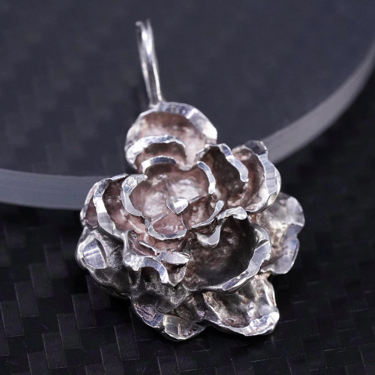 Vintage 925 Sterling silver flower charm