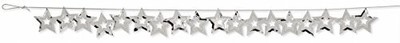 Creative Converting 031016 9 ft Confetti Garland Silver Stars 12 Counts
