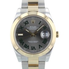 Rolex Datejust 41 126303 Wimbledon Dial Gold Bi-Metal Oyster 2023 Box & Papers