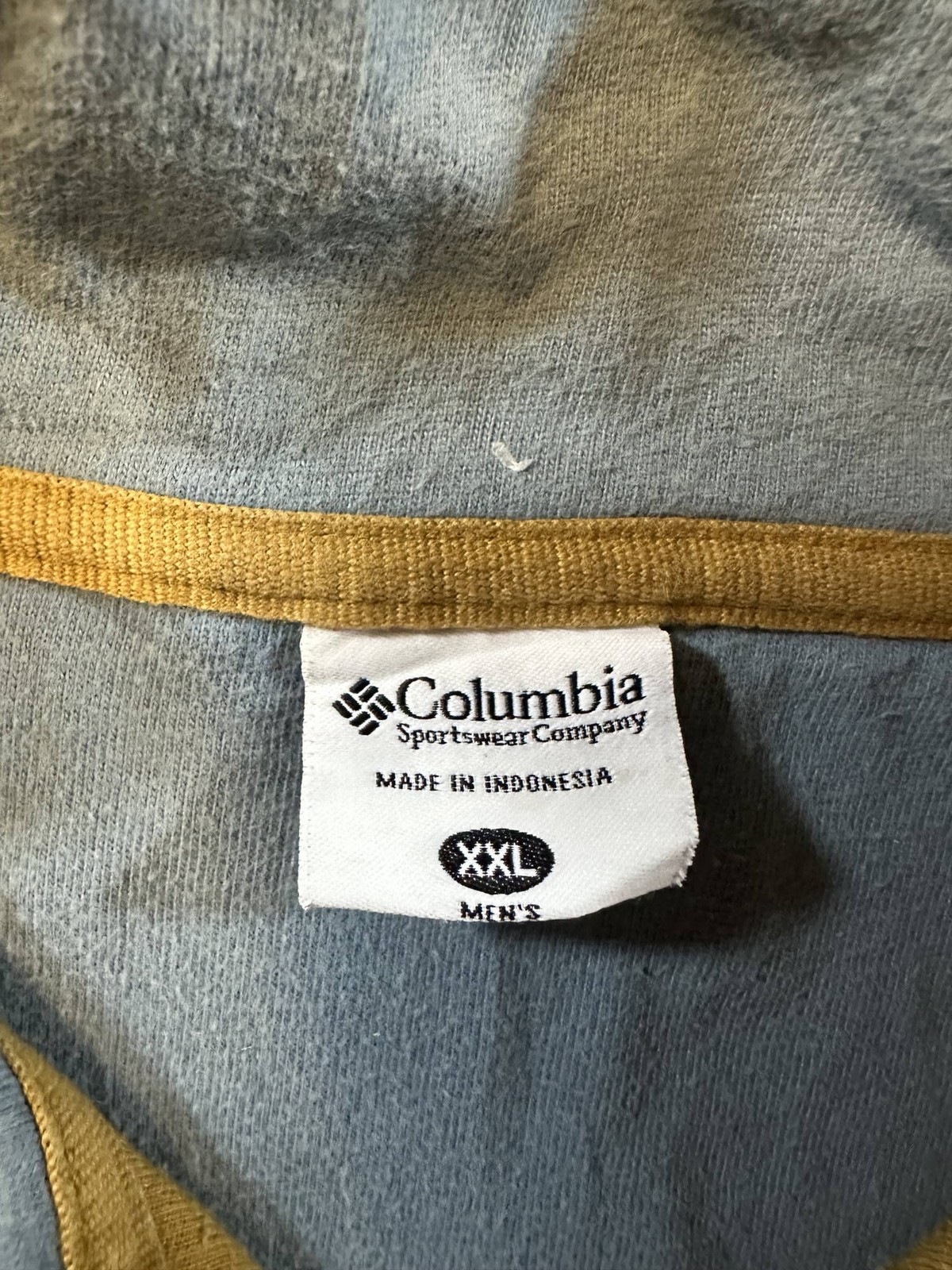Columbia 1/4 Zip Sweatshirt XXL Mustard Yellow image 4