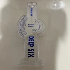 Coralife Deep Six Hydrometer Marine Reef Salt Gravity Hydrometer