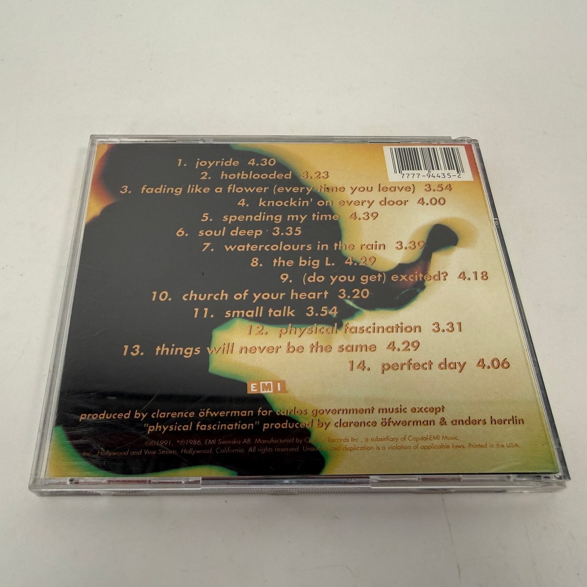 Roxette – Joyride CD 1991 Pop Rock EMI Records USA Hit Singles | eBay