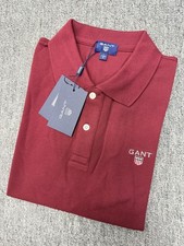 Image of GANT Mens Polo Shirt Short Sleeve Cotton Slim Fit Top M-XXL