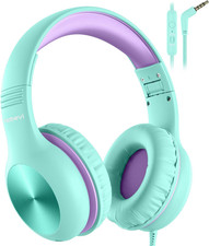 Kids Headphones with Microphone, Over-Ear Headphones for Kids with Sharing Funct