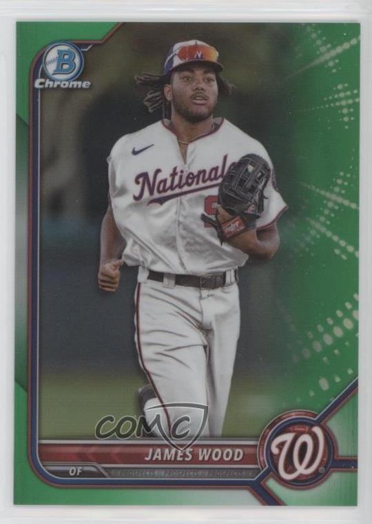 2022 Bowman Draft Chrome Green Refractor 55/99 James Wood #BDC-171 1kq