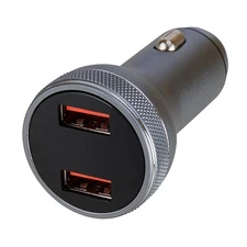 Dual Ports QC3.0 USB Car Cigarette Charger Lighter Digital Socket DC 12-24V