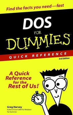 DOS for Dummies Quick Reference by Harvey, Greg 0764503685 FREE Shipping
