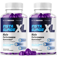  2 Pack Insta Surge XL Advanced Male Support Supplement InstaSurgeXL 120Gummies