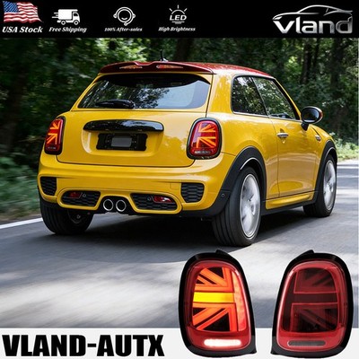 FULL LED Red Tail Lights For 2014-2023 BMW Mini Cooper F55 F56 F57 W/Sequential