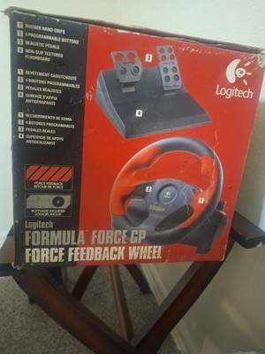 Logitech WingMan Formula Force GP USB Force Feedback Racing Wheel & Pedals Works