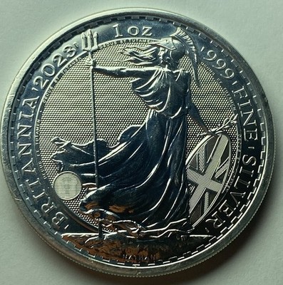 2023 UK 2 POUND BRITANNIA 1 Oz .999 SILVER KING CHARLES III