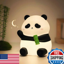 Daixinde Panda Night Light - Rechargeable Dimmable Silicone LED Lamp for Kids
