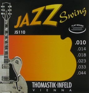 thomastik infeld guitar electric strings light extra flatwound swing jazz string wound nickel flat steel