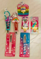 Lot Of 7 Claire’s Mixed Tubes, Loop Through & Key Chain Lip Gloss/Balm NEW
