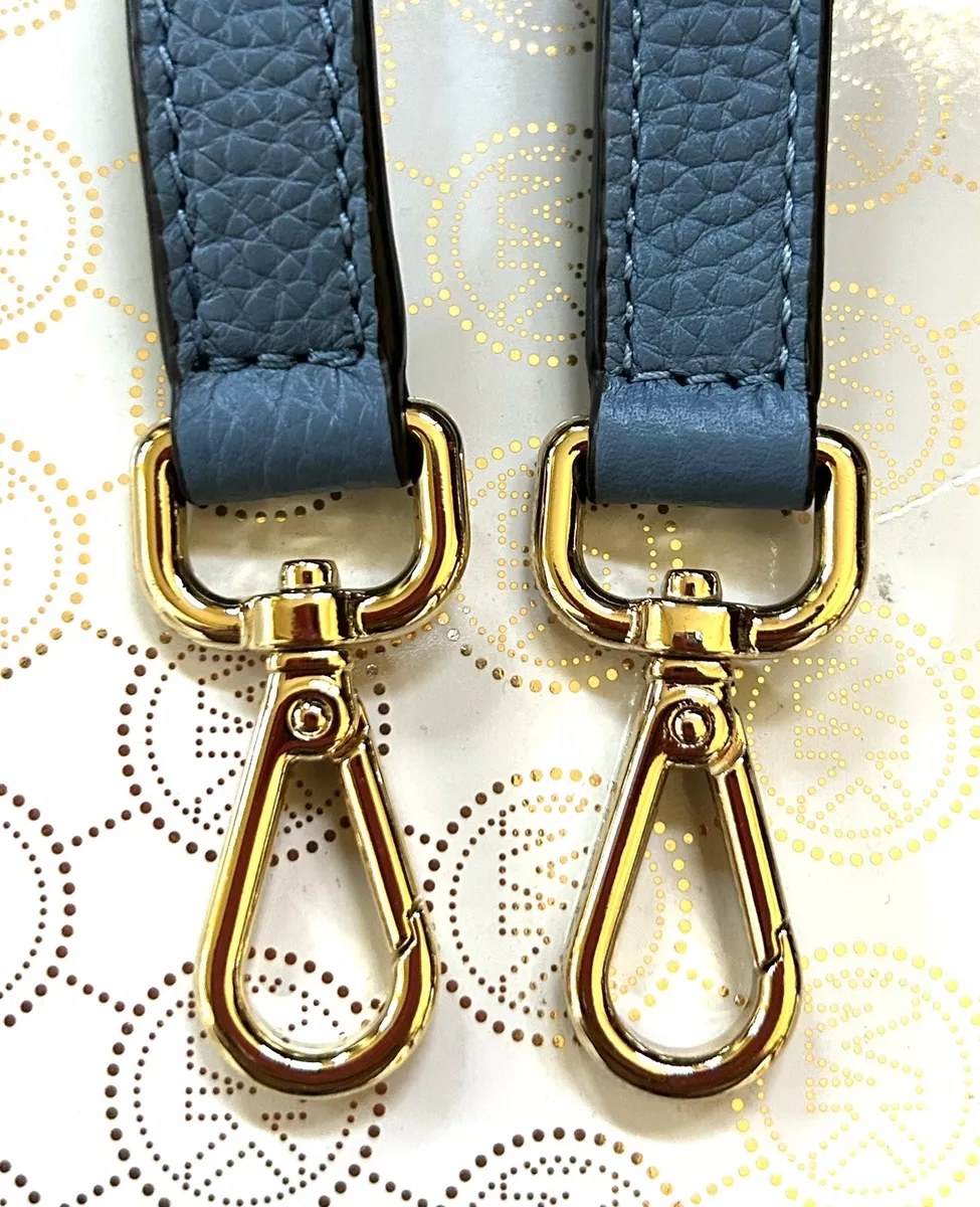 MICHAEL KORS REPLACEMENT Saffiano Shoulder NAVY BLUE Strap ~Gold