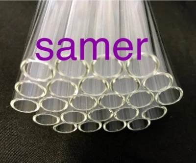 PYREX 4" Long 50 Piece Glass Tubes 10mm OD 8mm ID Tubing 1mm Thick Wall