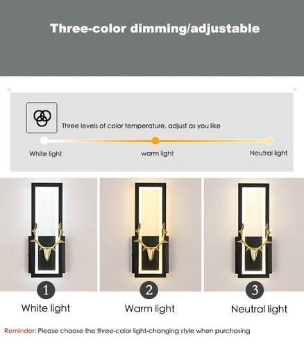 Nordic Wall Lamp Beside Bedroom Bathroom Mirror Light Wall Sconce Lighting LED - Picture 9 of 11